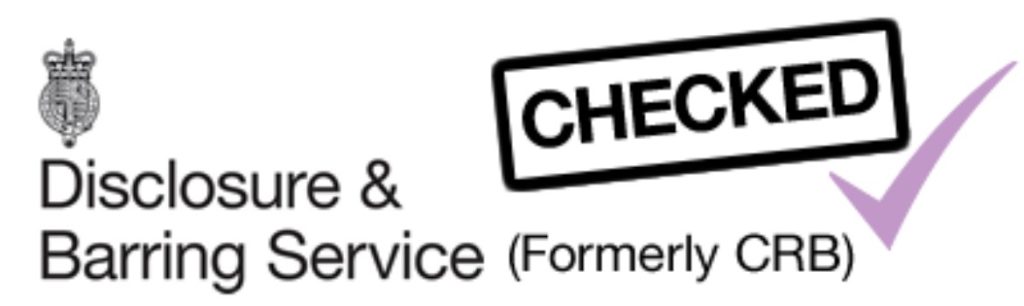 picture advising the reader that the professionals have been checked by the enhanced disclosure and barring service