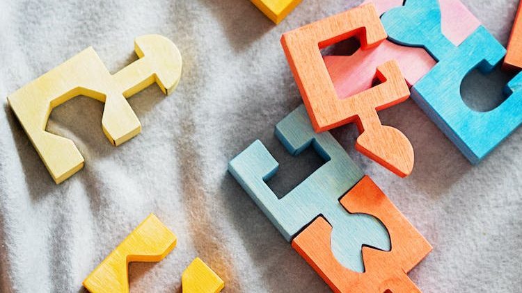 Colourful Wooden Puzzles, visual perception skills